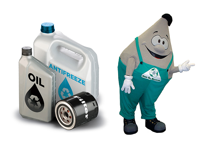 Oil and mascot
